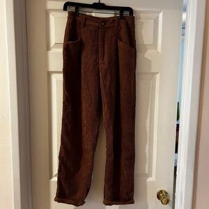 Brown corduroy pants